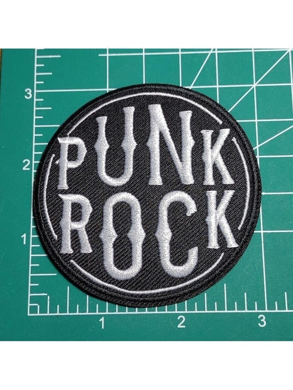 🌻 Punk Rock Embroidered Patch